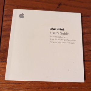 Mac Mini Computer User's Guide Apple 2005 Setup Networking Troubleshooting OSX